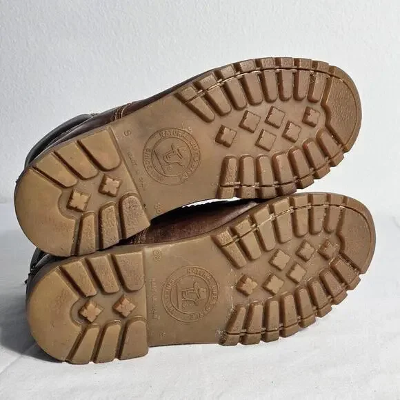 Vintage Panama Jack Brown Leather Ankle Boots Women's EU Size 38 US 7 - Picture 7 of 12